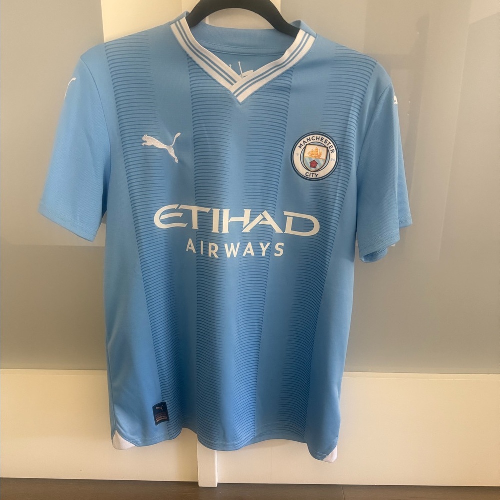 Puma Manchester City Sky Blue Soccer Jersey